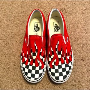 Vans Slip-Ons ‘Checker Flame’